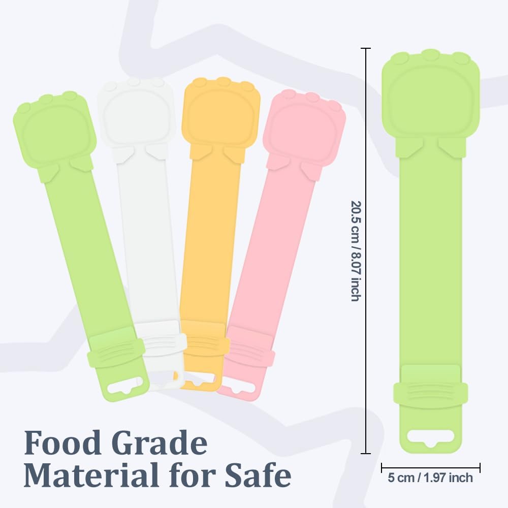Cat Feed Spoon, 4 PCS Cats Strip Happy Spoons Squeeze