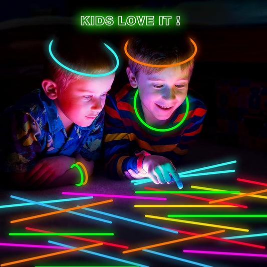 JIJI & CUI Glow Sticks, Eco-Friendly & Non-Toxic Party Supplies for Kids (100 Pieces)