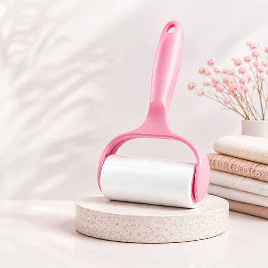 Fabric Lint Roller, Shredded Paper Roller, Replacement Brush Wheel for Paper, Sticky Lint for Clothes and Art Lint Remover Brush