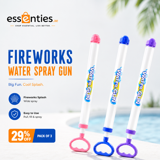 Pack of 3 Children's Fireworks Water Spray Gun
