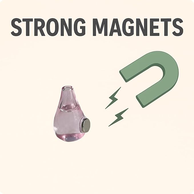 20Pcs Cute Mini Vase Magnets for Fridge