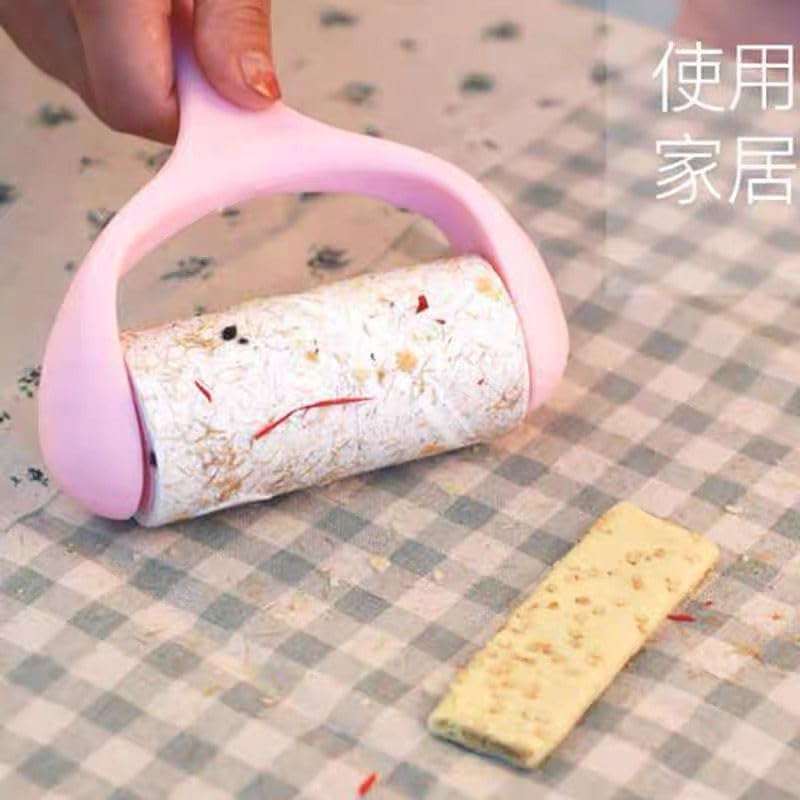 Fabric Lint Roller, Shredded Paper Roller, Replacement Brush Wheel for Paper, Sticky Lint for Clothes and Art Lint Remover Brush