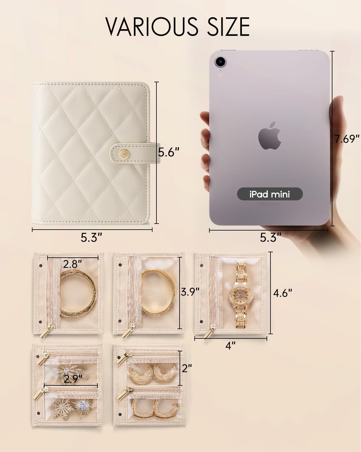 Stylish Vlando Travel Jewelry Organizer Case,
