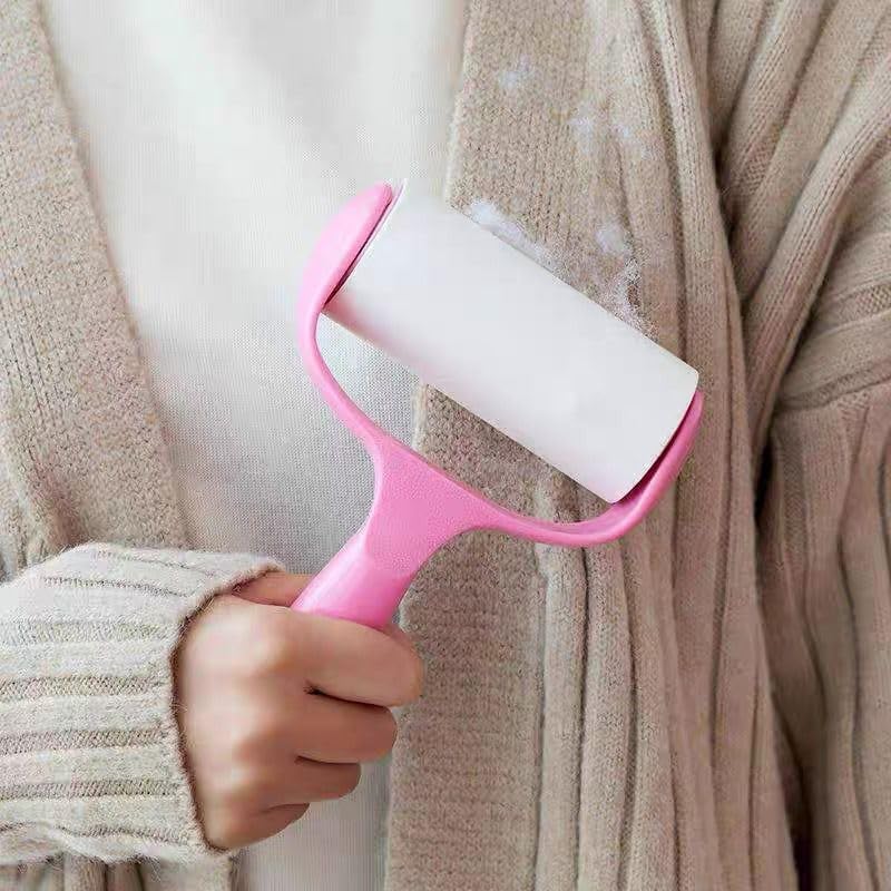 Fabric Lint Roller, Shredded Paper Roller, Replacement Brush Wheel for Paper, Sticky Lint for Clothes and Art Lint Remover Brush