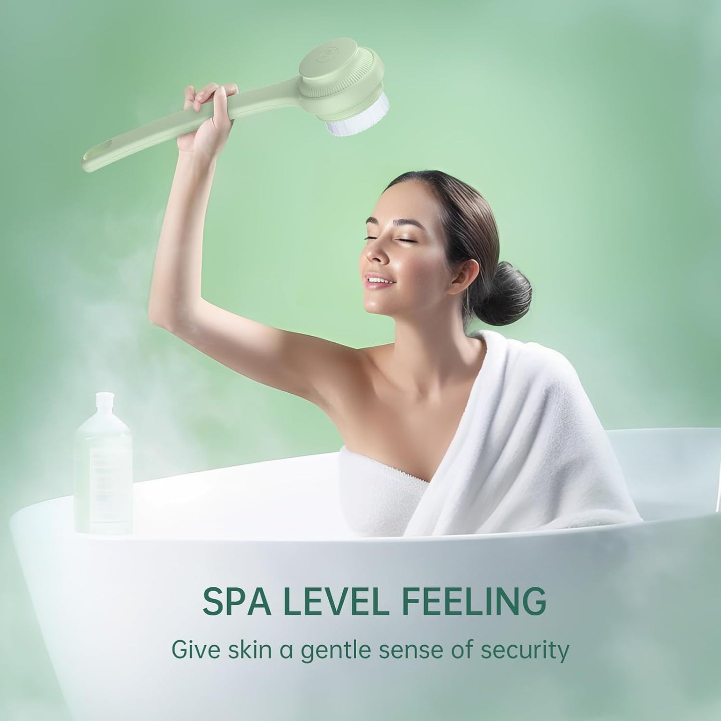 5-in-1 Electric Automatic Spa Massager & Body Scrubber Bath Brush