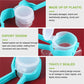 Pack of 4 sealing clips with Pourer, Snack dispenser,