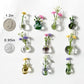 20Pcs Cute Mini Vase Magnets for Fridge