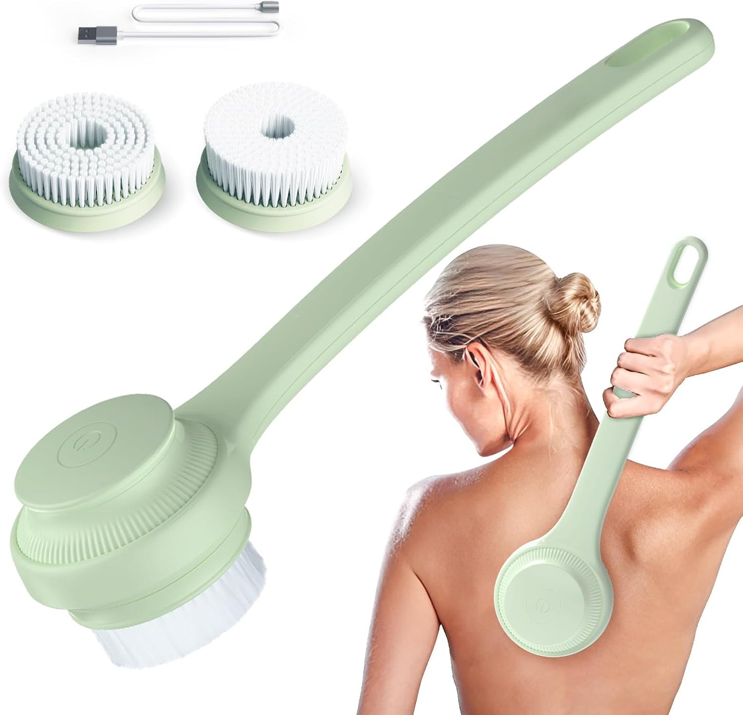 5-in-1 Electric Automatic Spa Massager & Body Scrubber Bath Brush