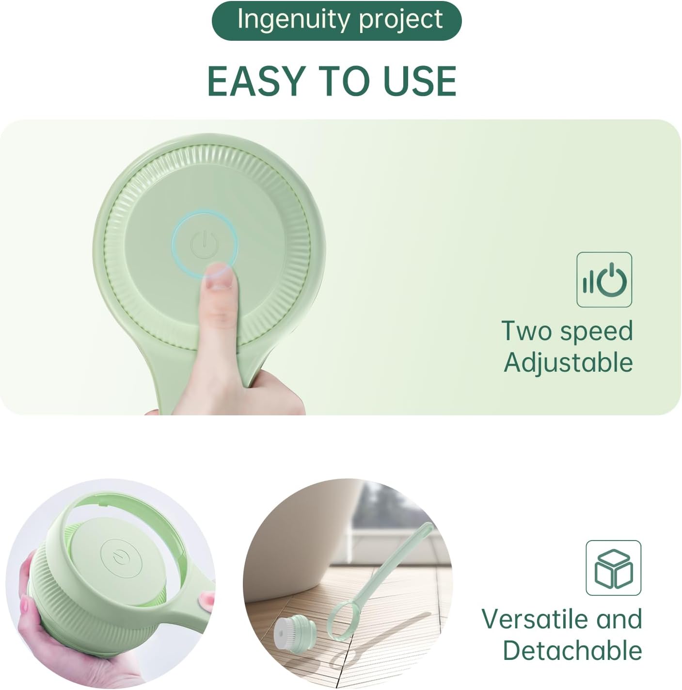 5-in-1 Electric Automatic Spa Massager & Body Scrubber Bath Brush