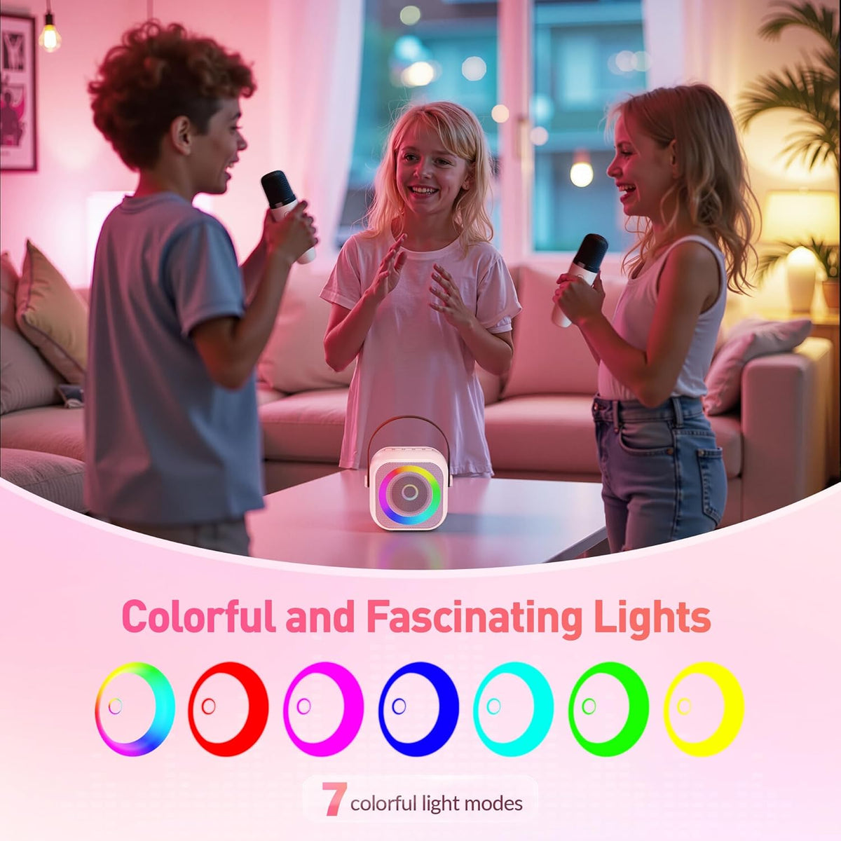 Dislocati Karaoke Machine 2 Microphones For Kids