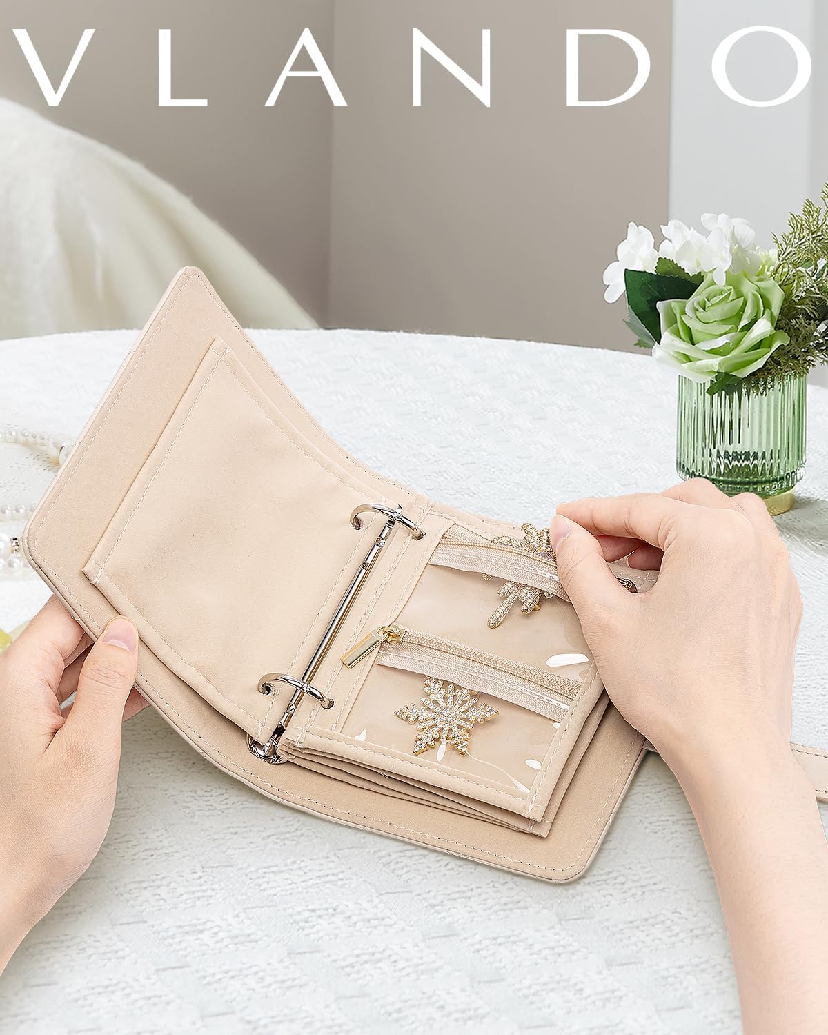 Stylish Vlando Travel Jewelry Organizer Case,