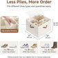 16-Pair Shoe Organizer for Closet, Adjustable Dividers