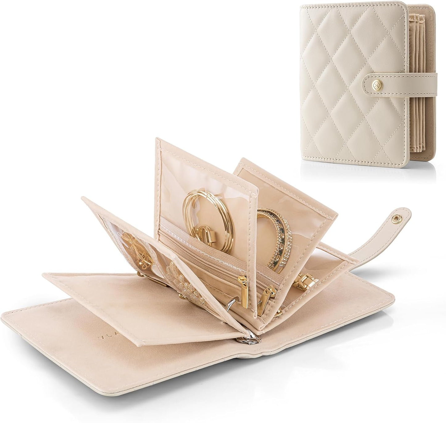 Stylish Vlando Travel Jewelry Organizer Case,