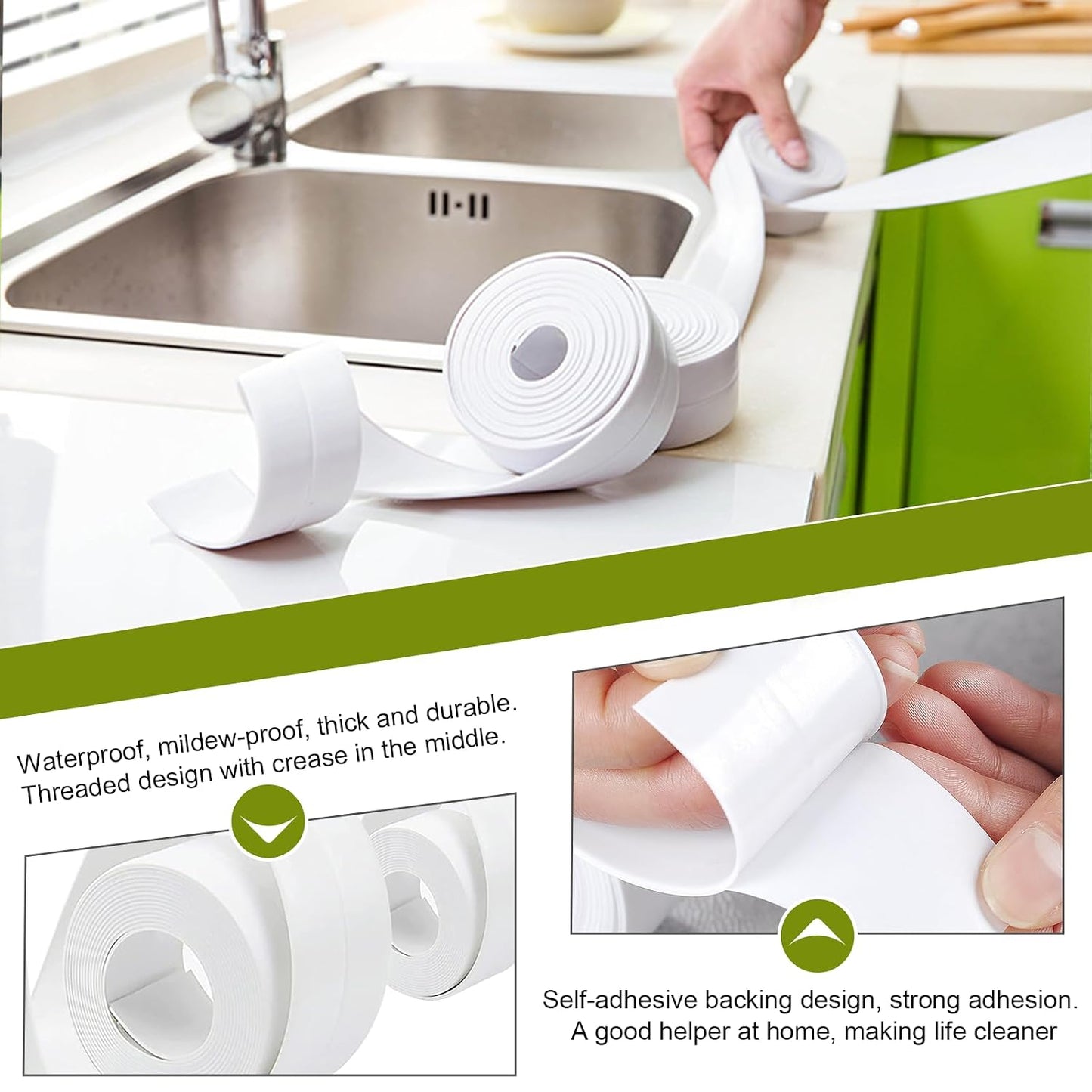 Heavy-Duty Self-Adhesive Waterproof Sealing Tape – 100 CM (2 Rolls)