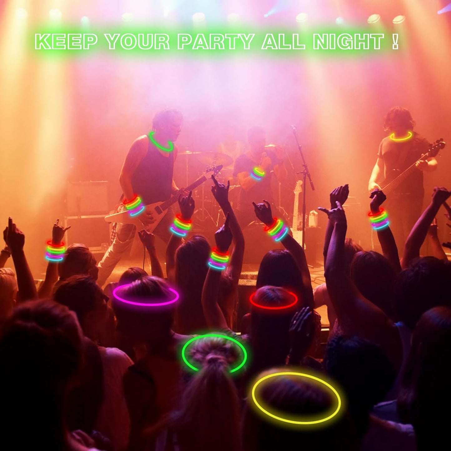 JIJI & CUI Glow Sticks, Eco-Friendly & Non-Toxic Party Supplies for Kids (100 Pieces)