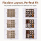 16-Pair Shoe Organizer for Closet, Adjustable Dividers