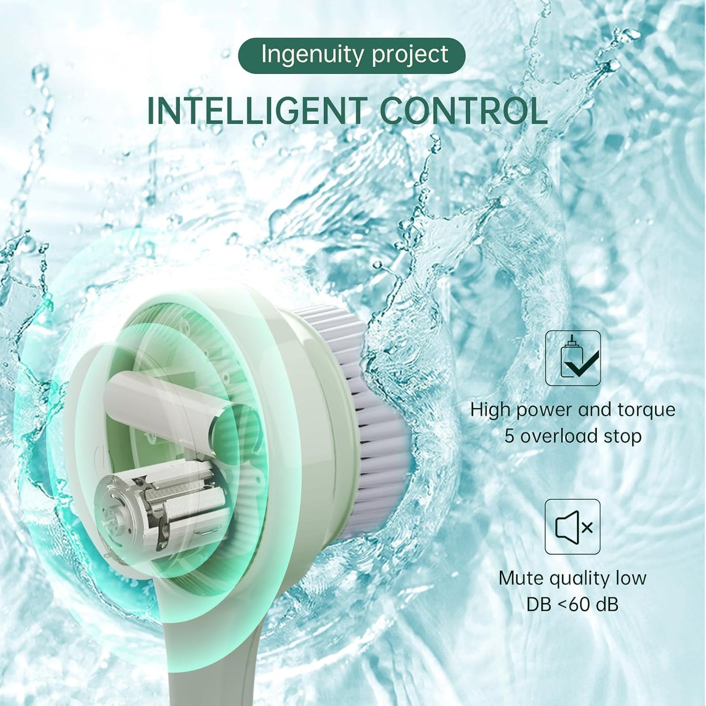 5-in-1 Electric Automatic Spa Massager & Body Scrubber Bath Brush