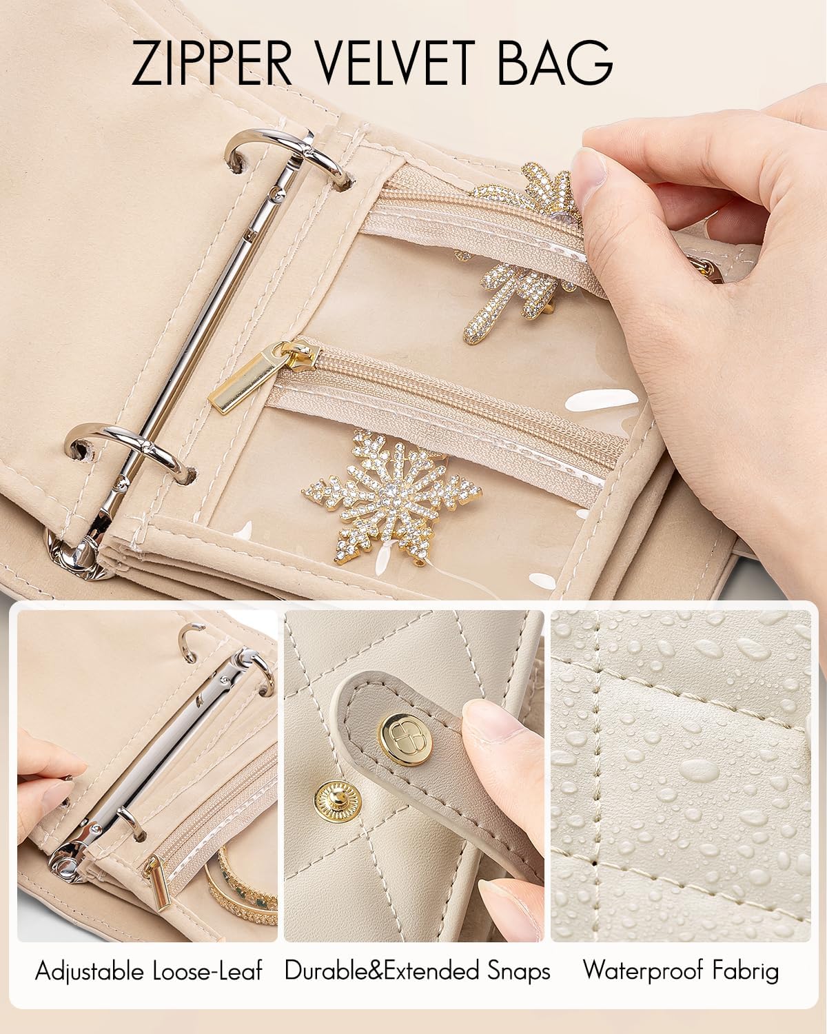 Stylish Vlando Travel Jewelry Organizer Case,