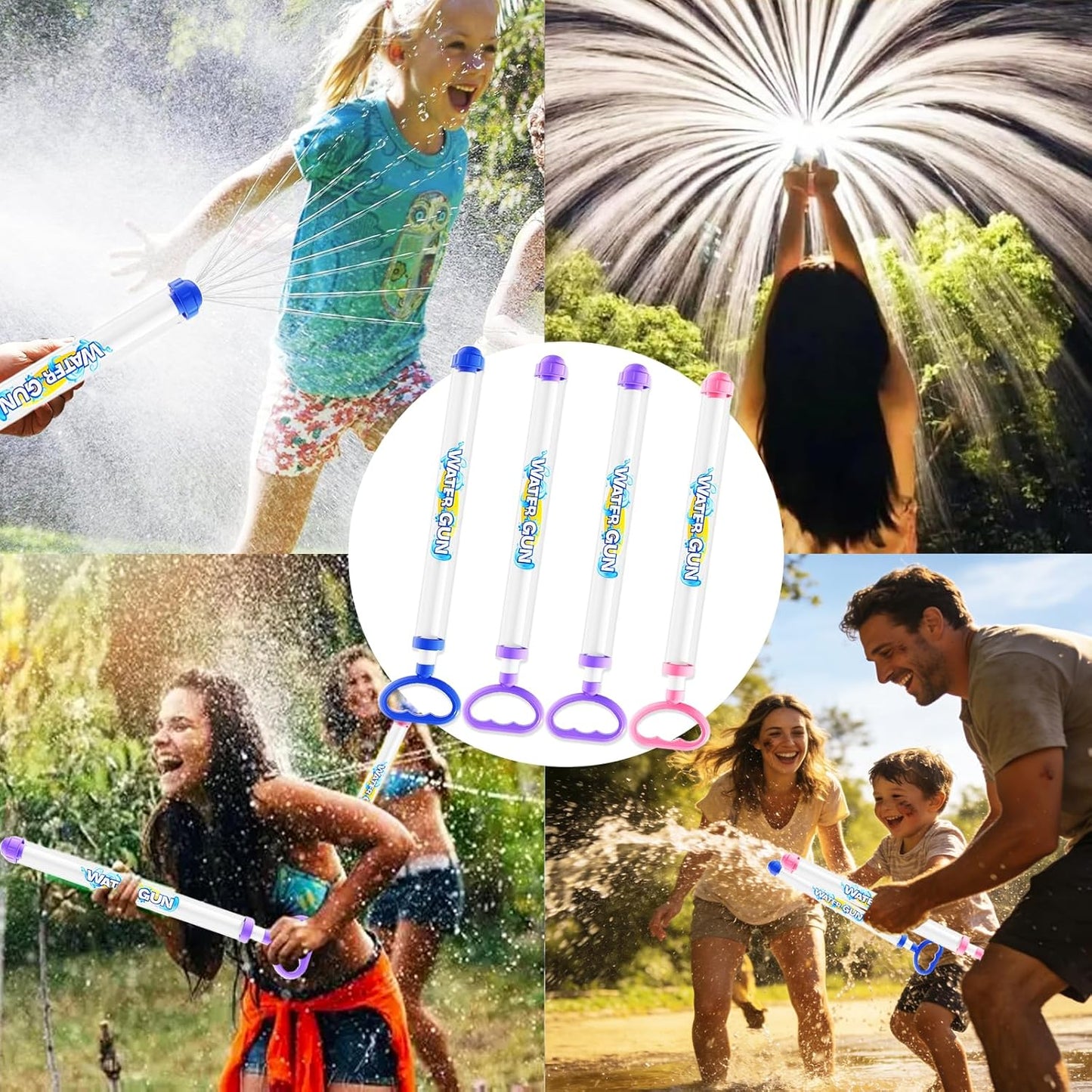 Pack of 3 Children's Fireworks Water Spray Gun