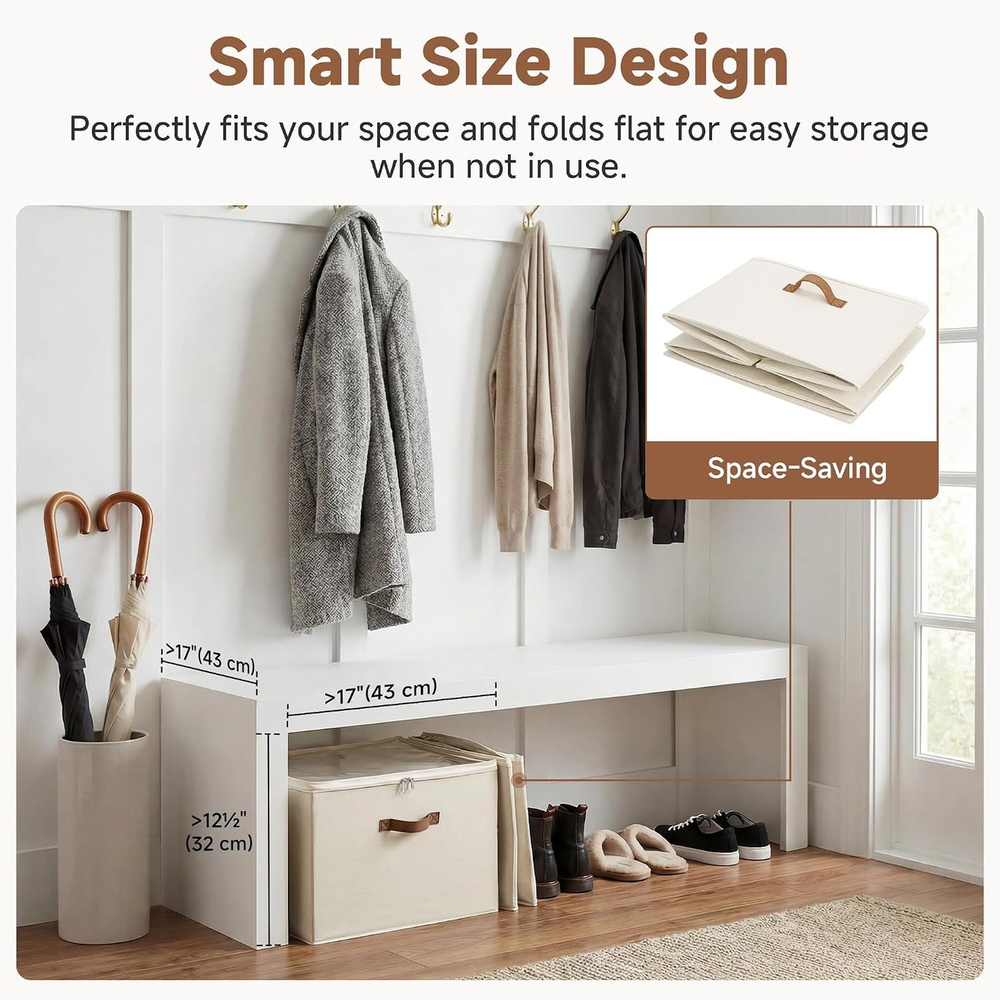 16-Pair Shoe Organizer for Closet, Adjustable Dividers
