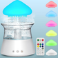 Cloud Humidifier with Remote Control, Waterfall Lamp