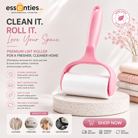 Fabric Lint Roller, Shredded Paper Roller, Replacement Brush Wheel for Paper, Sticky Lint for Clothes and Art Lint Remover Brush