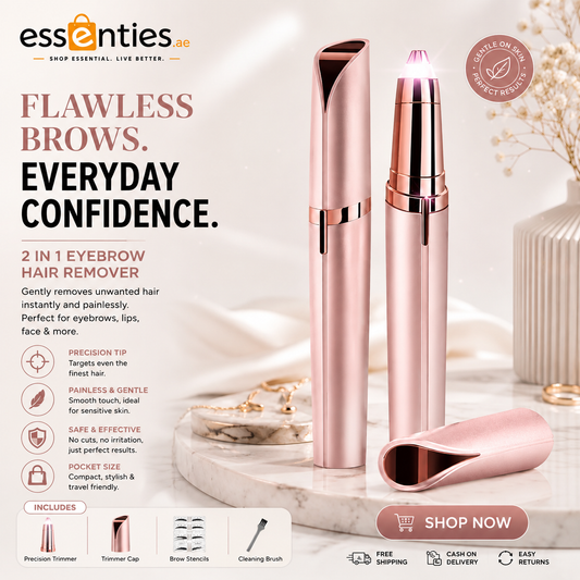 2-in-1 Electric Eyebrow & Nose Hair Trimmer