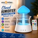Cloud Humidifier with Remote Control, Waterfall Lamp