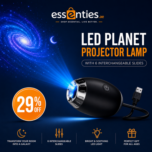 LED Planet Projector Lamp with 6 Interchangeable Slides
