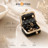 Mini Portable Jewel Box, Leather Jewelry Travel Case