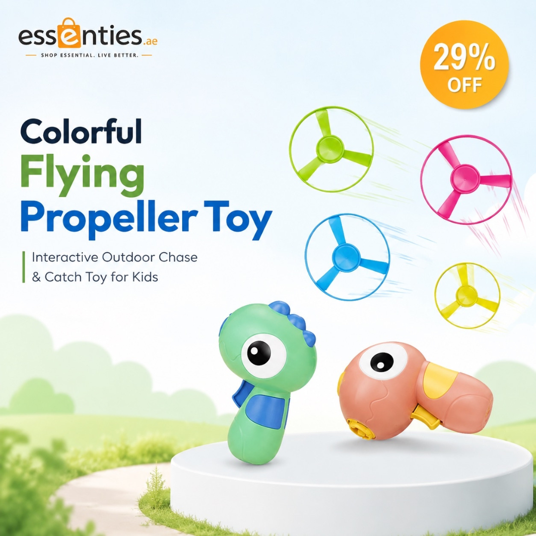 Colorful Flying Propeller Toy – Interactive Outdoor Chase & Catch Toy for Kids