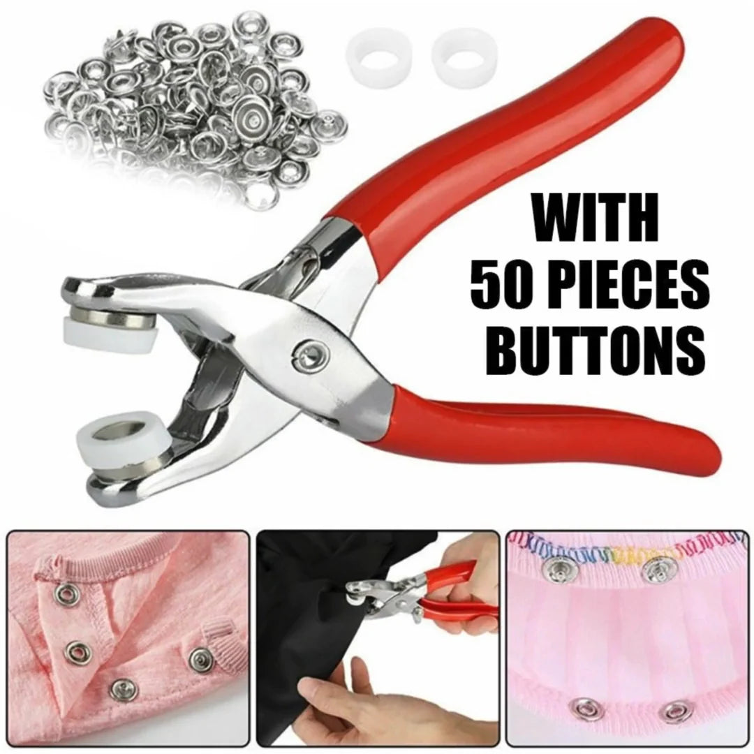 Five-claw Clip Stainless Steel Clamp Four-point Clip Clothing Button Installation Tool