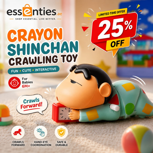 Anime Cartoon Crayon Shinchan Crawling Toy for Babies