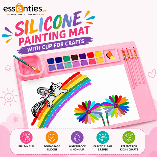Silicone Painting Mat With Cup For Crafts