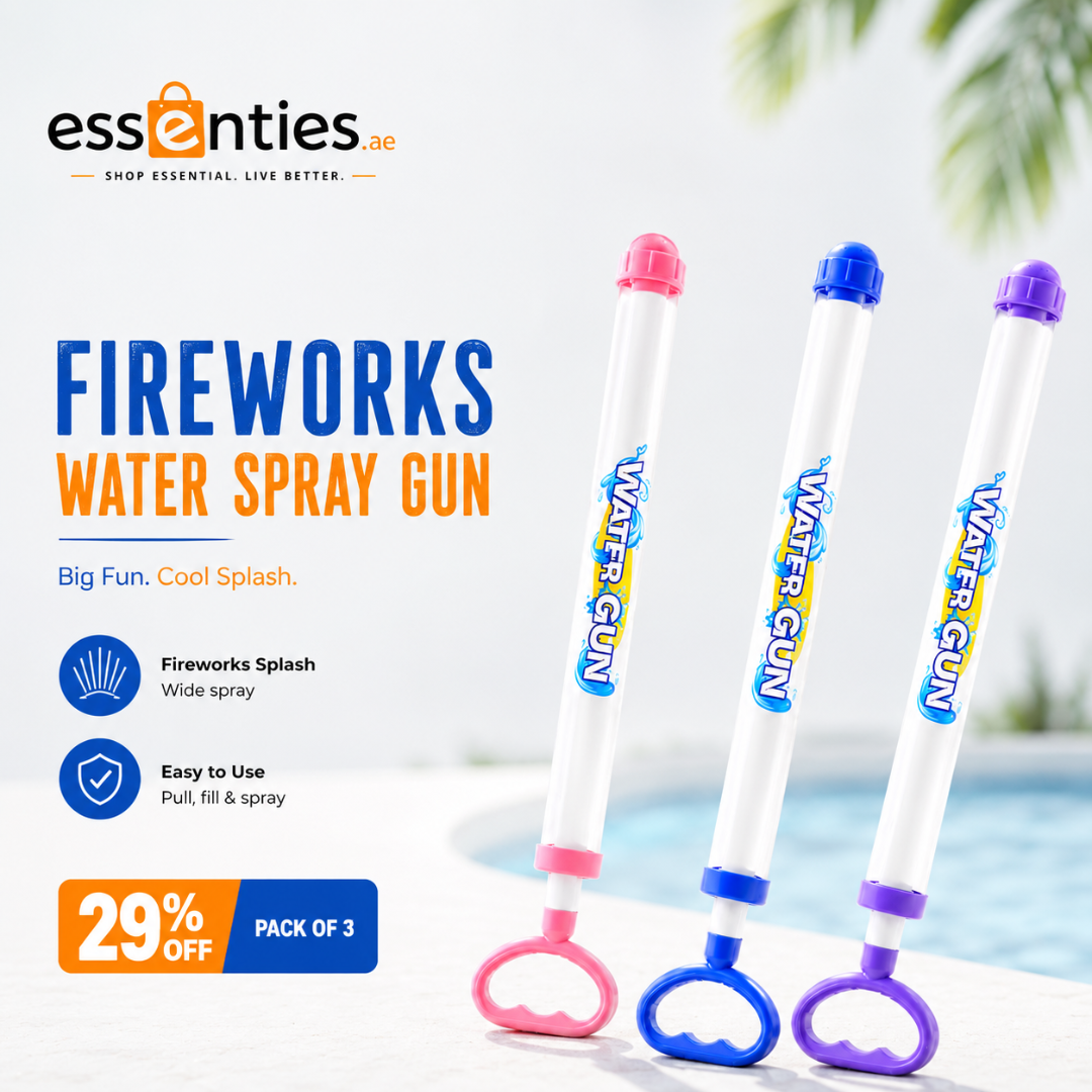 Pack of 3 Children's Fireworks Water Spray Gun