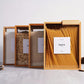 1Pc Solid Wood Food Storage Container | Side Transparent