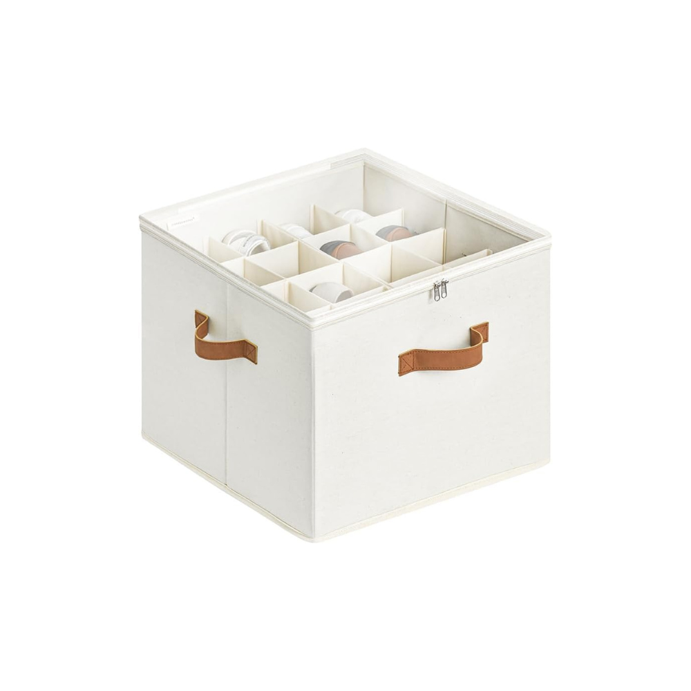 16-Pair Shoe Organizer for Closet, Adjustable Dividers