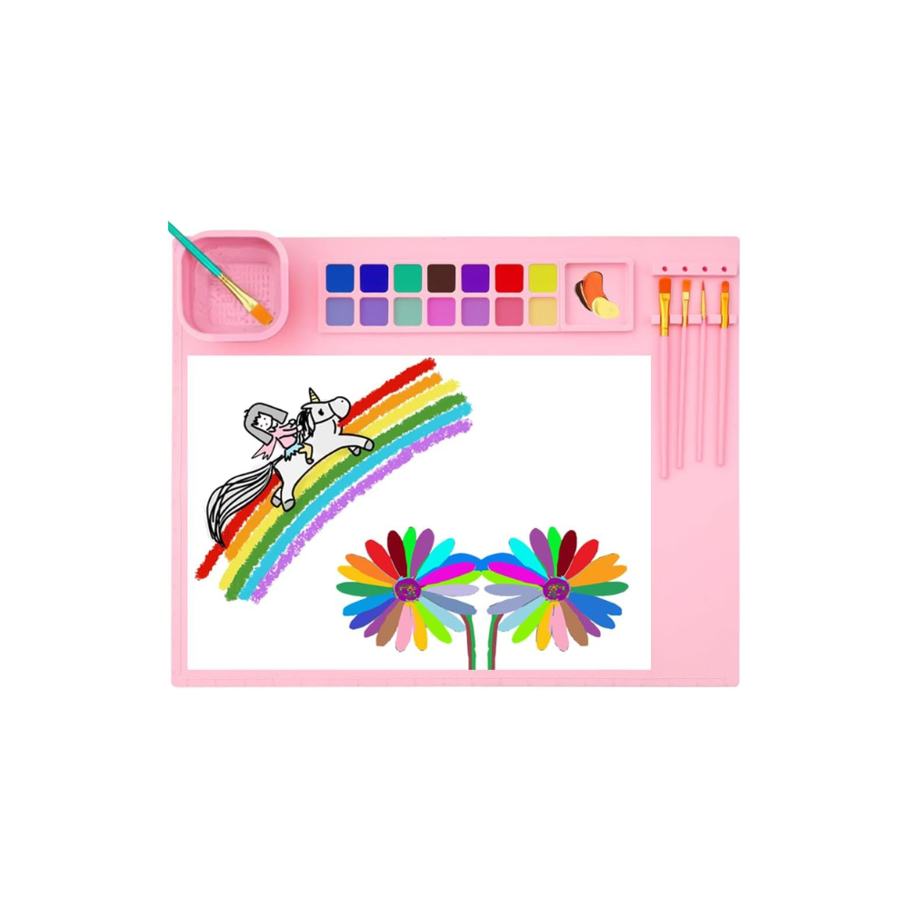 Silicone Painting Mat With Cup For Crafts