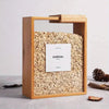 1Pc Solid Wood Food Storage Container | Side Transparent