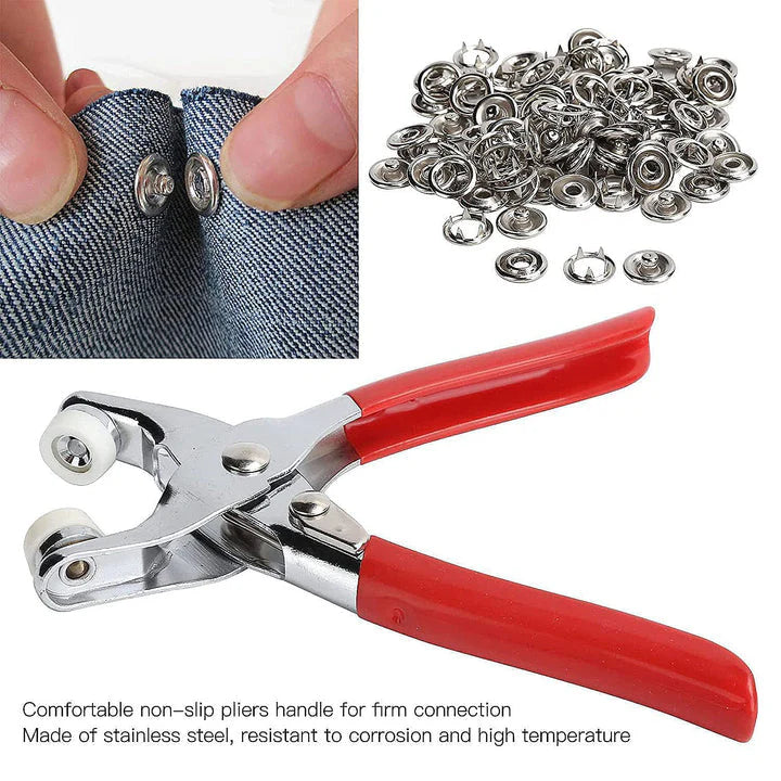 Five-claw Clip Stainless Steel Clamp Four-point Clip Clothing Button Installation Tool